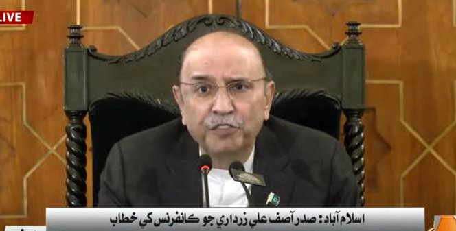 سي پيڪ خطي ۾ واپار کي هٿي ڏيڻ جي لاءِ اهم منصوبو آهي: صدر آصف علي زرداري
