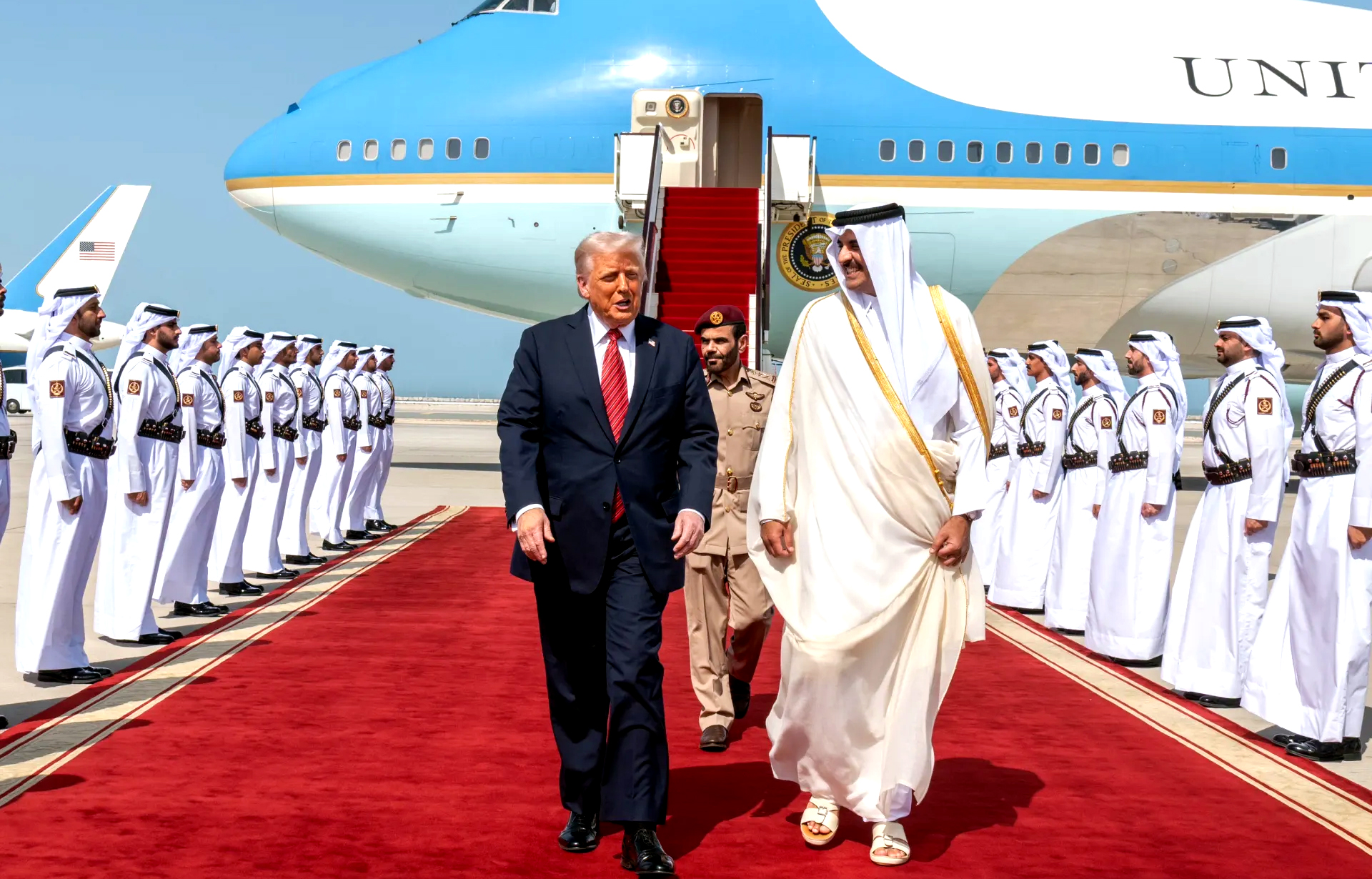 آمريڪي صدر سعودي عرب جو دورو مڪمل ڪري قطر پهتو