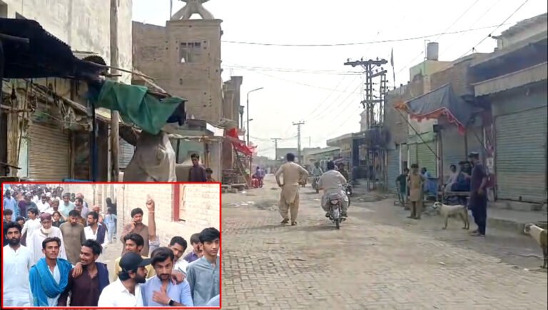 قادرپور ۾ اغوا ٿيل ٻن پورهيتن جي بازيابي لاءِ شٽربند هڙتال، احتجاجي ريلي